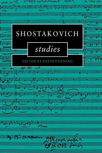 Stock image for Shostakovich Studies (Cambridge Composer Studies) for sale by Chiron Media