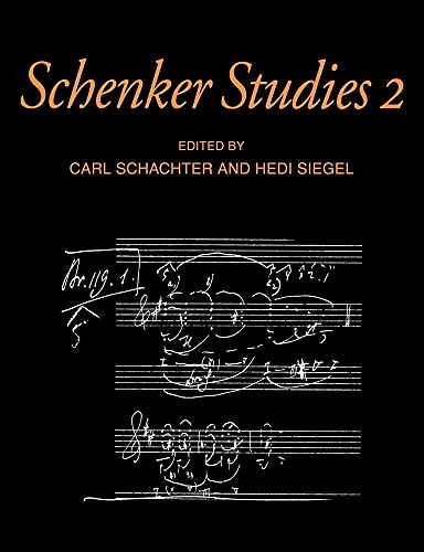 9780521028325: Schenker Studies 2 (Cambridge Composer Studies)