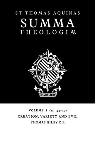 9780521029162: Summa Theologiae v8: 1a. 44-49