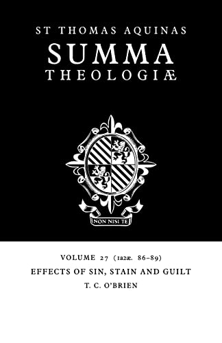 Effects of Sin, Stain and Guilt : Ia2ae 86-89 - Thomas Aquinas