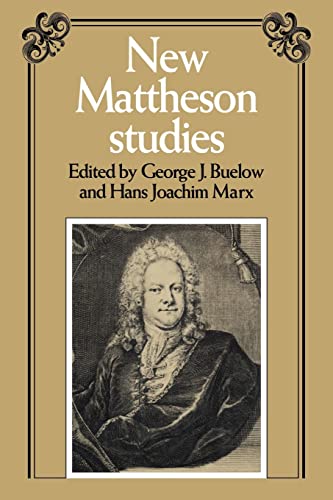 Imagen de archivo de New Mattheson Studies a la venta por Lucky's Textbooks