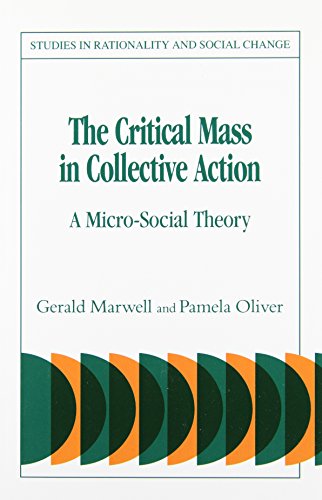9780521039550: The Critical Mass in Collective Action (Studies in Rationality and Social Change)