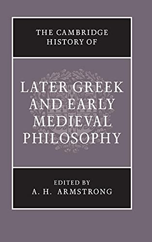 9780521040549: The Cambridge History of Later Greek and Early Medieval Philosophy