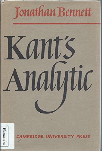 9780521041577: Kant's Analytic