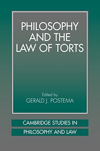 9780521041751: Philosophy and the Law of Torts (Cambridge Studies in Philosophy and Law)