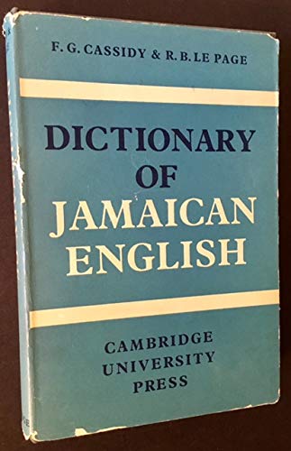 9780521045889: Dictionary of Jamaican English