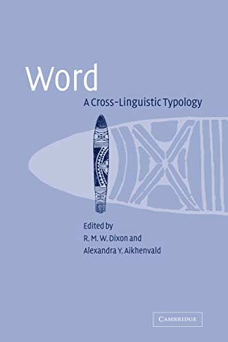 9780521046053: Word: A Cross-linguistic Typology