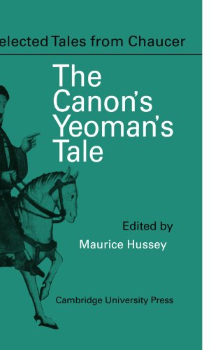 Imagen de archivo de The Canon's Yeoman's Prologue and Tale a la venta por Books Puddle