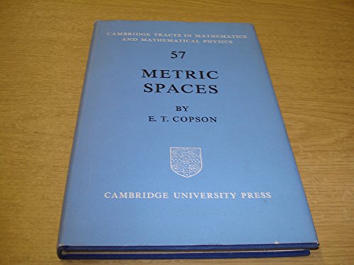 Metric Spaces (Cambridge Tracts in Mathematics, Series Number 57)
