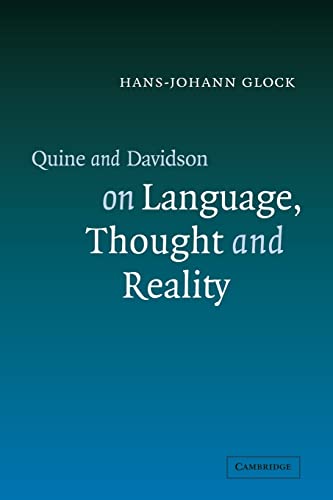 Imagen de archivo de Quine and Davidson on Language, Thought and Reality a la venta por Lucky's Textbooks