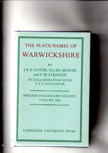 9780521049061: English Place-Name Society: Volume 13, The Place-Names of Warwickshire