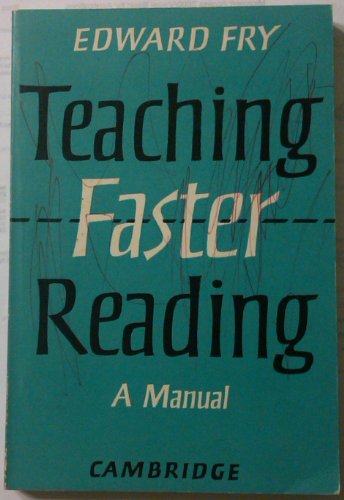 Teaching Faster Reading: A Manual