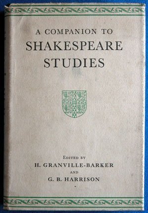 Beispielbild fr The Companion to Shakespeare Studies zum Verkauf von Better World Books: West