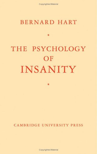 Beispielbild fr Psychology of Insanity zum Verkauf von Better World Books