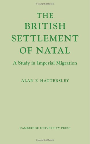 9780521052320: British Settlement of Natal