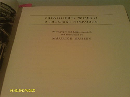 Imagen de archivo de Chaucer's World : A Pictorial Companion a la venta por Better World Books