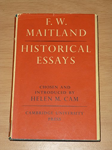 Stock image for Selected Historical Essays of F. W. Maitland for sale by Better World Books