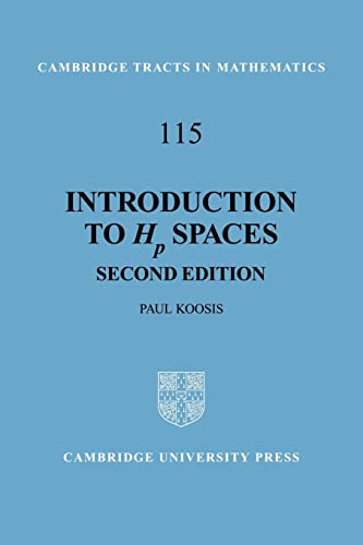 Stock image for Intro to Hp Spaces (Cambridge Tracts in Mathematics, Series Number 115) for sale by Anybook.com