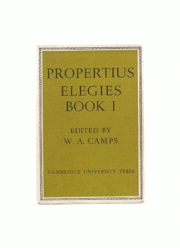 9780521060004: Propertius: Elegies: Book 1