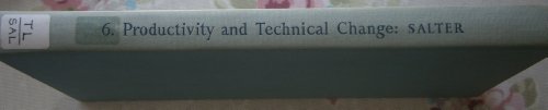 9780521061865: Productivity and Technical Change (Department of Applied Economics Monographs, Series Number 6)