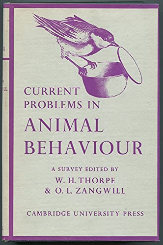 Beispielbild fr Current Problems in Animal Behaviour zum Verkauf von Better World Books