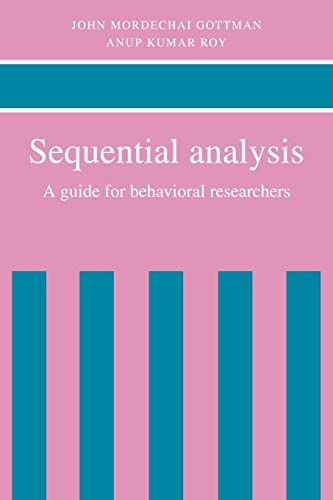 Beispielbild fr Sequential Analysis: A Guide for Behavioral Researchers zum Verkauf von Lucky's Textbooks