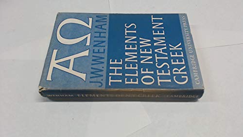 Stock image for The Elements of New Testament Greek for sale by ThriftBooks-Atlanta