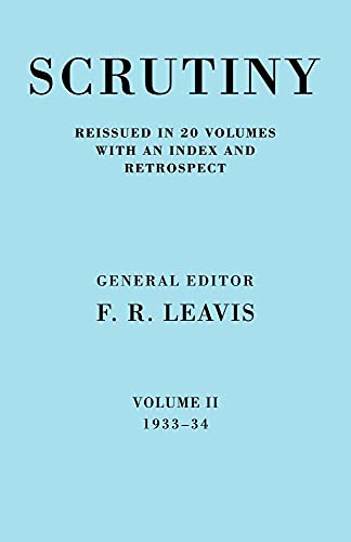 9780521067805: Scrutiny: A Quarterly Review vol. 2 1933-34