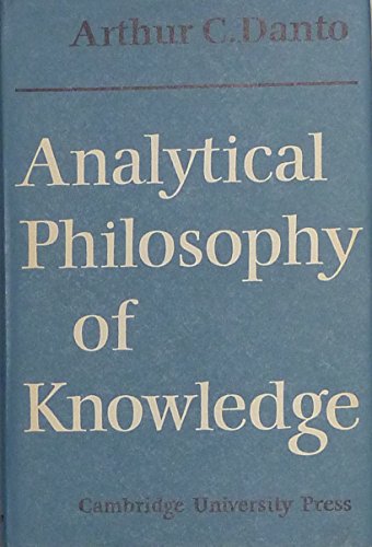 Imagen de archivo de Analytical Philosophy of Knowledge a la venta por Better World Books