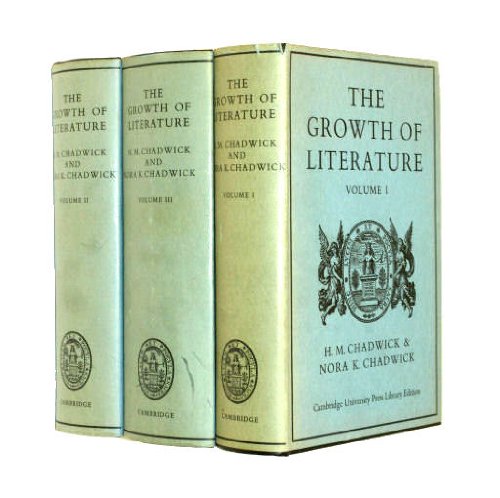 Beispielbild fr The Growth of Literature Vol. 1 : The Ancient Literatures of Europe zum Verkauf von Better World Books