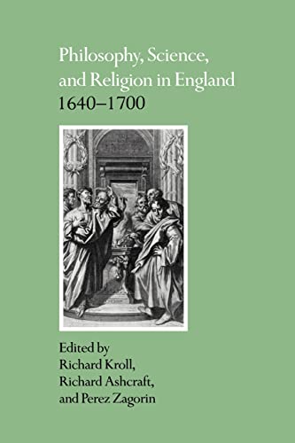 Beispielbild fr Philosophy, Science, and Religion in England 1640 "1700 zum Verkauf von Midtown Scholar Bookstore