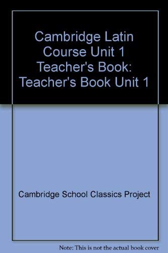 Cambridge Latin Course Unit 1 Teacher's Book (9780521079020) by Cambridge School Classics Project