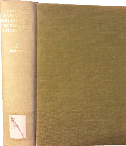 9780521079341: The New Cambridge Bibliography of English Literature: Volume 2, 1660–1800 (The New Cambridge Bibliography of English Literature, Series Number 2)