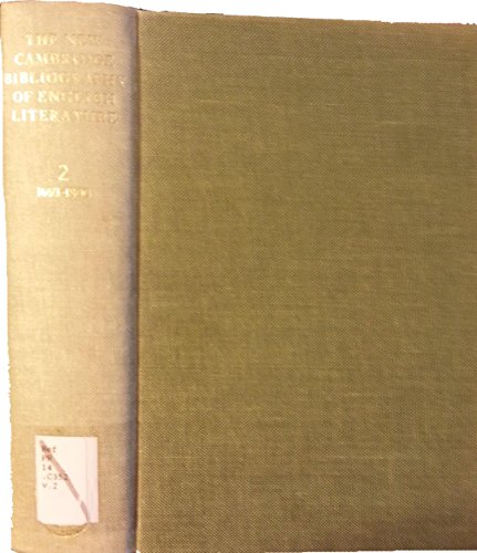 The New Cambridge Bibliography of English literature, Volume 4: 1900-1950
