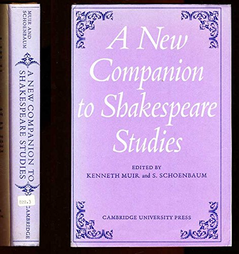 Stock image for A New Companion to Shakespeare Studies for sale by SecondSale