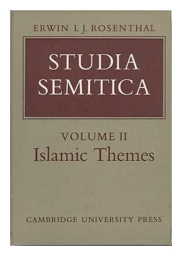Imagen de archivo de Studia Semitica: Volume II, Islamic Themes a la venta por Book Bear