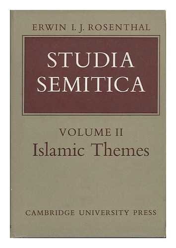 9780521079594: Studia Semitica: Volume 2, Islamic Themes (University of Cambridge Oriental Publications, Series Number 17)