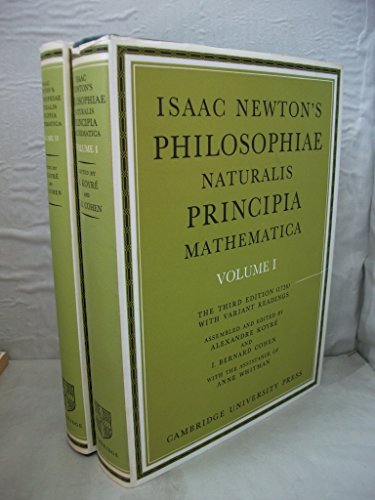 Isaac Newton's Philosophiae Naturalis Principia Mathematica: Volume 2: The Third Edition (1726) with Variant Readings (9780521079600) by Newton