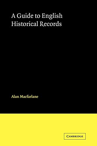 English Historical Records (9780521079808) by MacFarlane, Alan