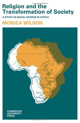 Beispielbild fr Religion and the Transformation of Society : A Study in Social Change in Africa zum Verkauf von Better World Books