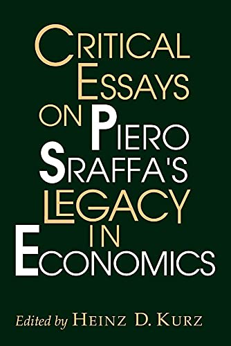 Imagen de archivo de Critical Essays on Piero Sraffa's Legacy in Economics a la venta por Brook Bookstore On Demand