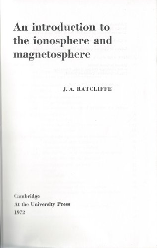 Beispielbild fr An Introduction to the Ionosphere and Magnetosphere zum Verkauf von Better World Books