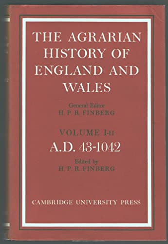 Beispielbild fr Agrarian History of England and Wales (Volume 1) zum Verkauf von Anybook.com