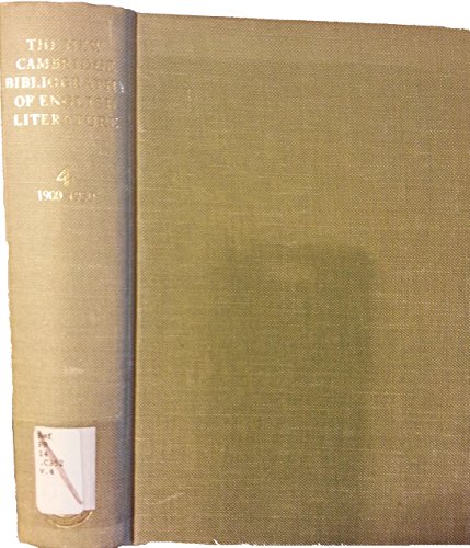 Beispielbild fr The New Cambridge Bibliography of English Literature: Volume 4, 1900 "1950 (The New Cambridge Bibliography of English Literature, Series Number 4) zum Verkauf von WorldofBooks