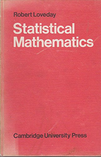 Imagen de archivo de Statistical Mathematics. a la venta por Plurabelle Books Ltd