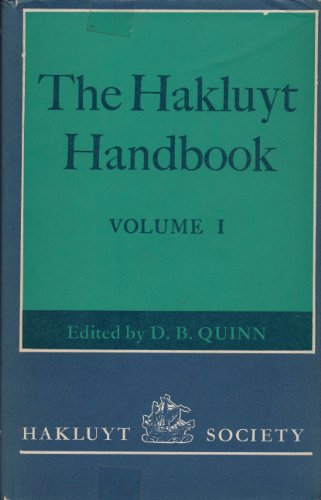 Stock image for The Hakluyt Handbook: Vol 1 for sale by Revaluation Books