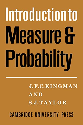 9780521090322: Introdction to Measure and Probability