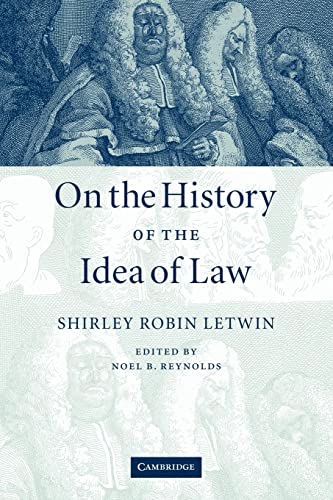 9780521090902: On the History of the Idea of Law