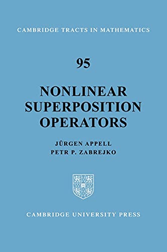 Beispielbild fr Nonlinear Superposition Operators (Cambridge Tracts in Mathematics) zum Verkauf von Chiron Media