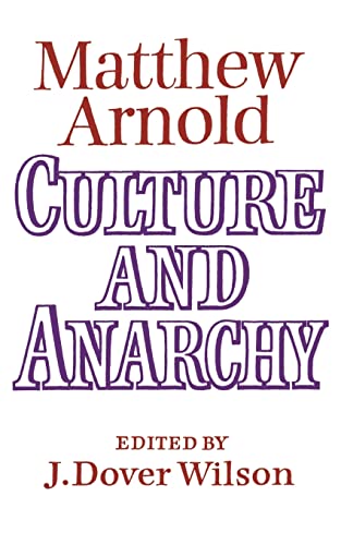 9780521091039: Culture and Anarchy: Landmarks in the History of Education
